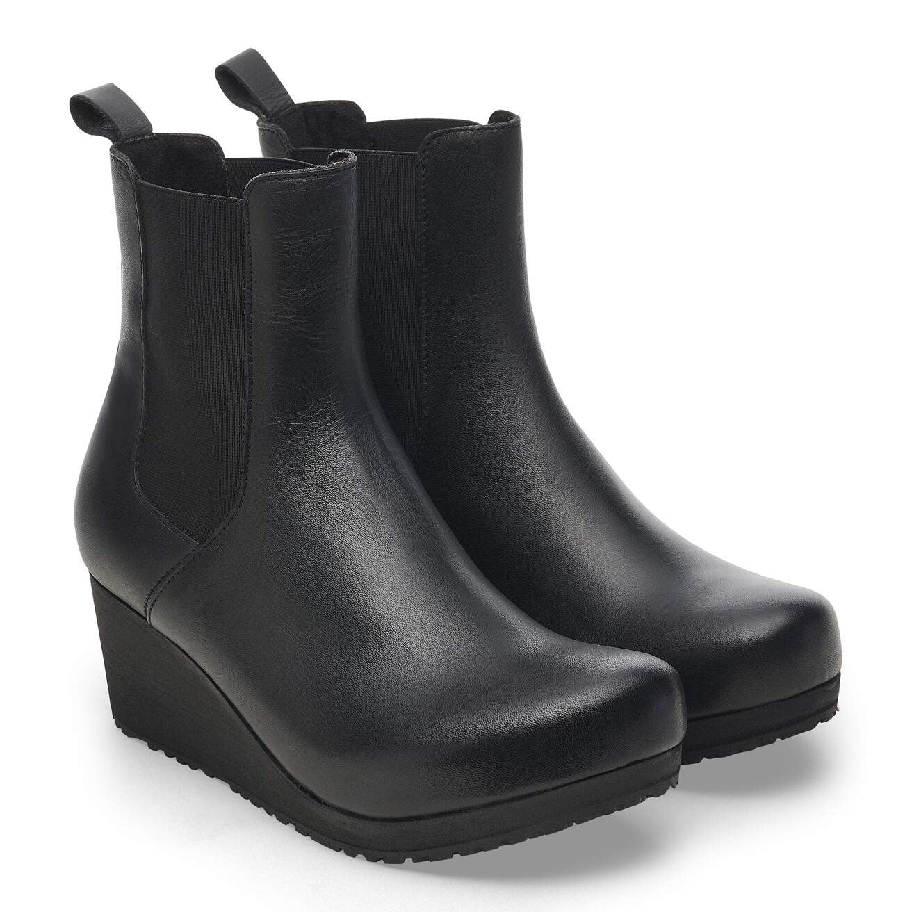 Ebba Slip On | Leather | Black/Black