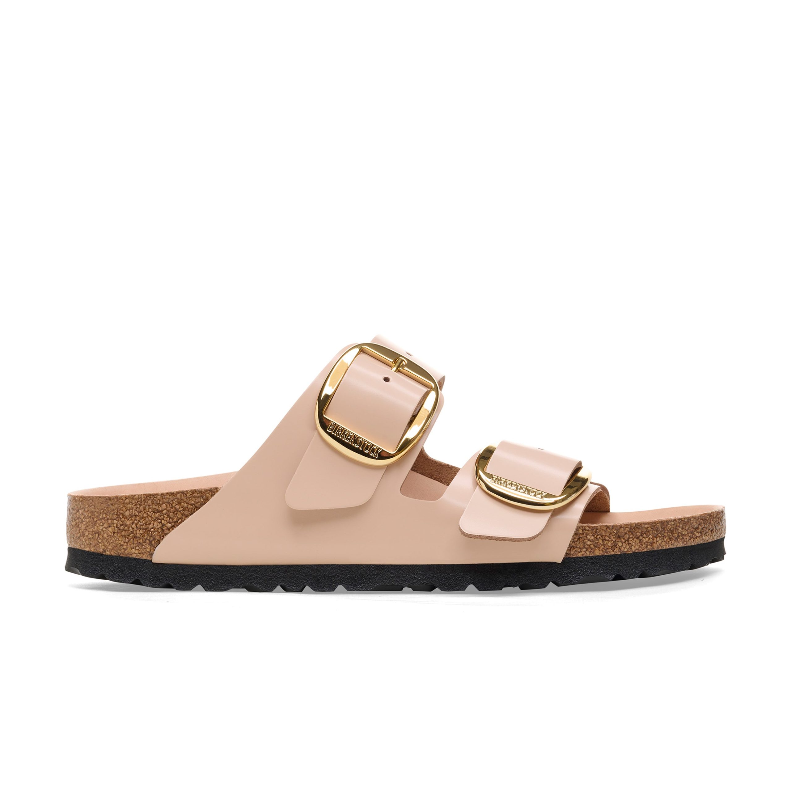 Arizona Big Buckle High Shine New Beige Natural Leather Patent - Image 2