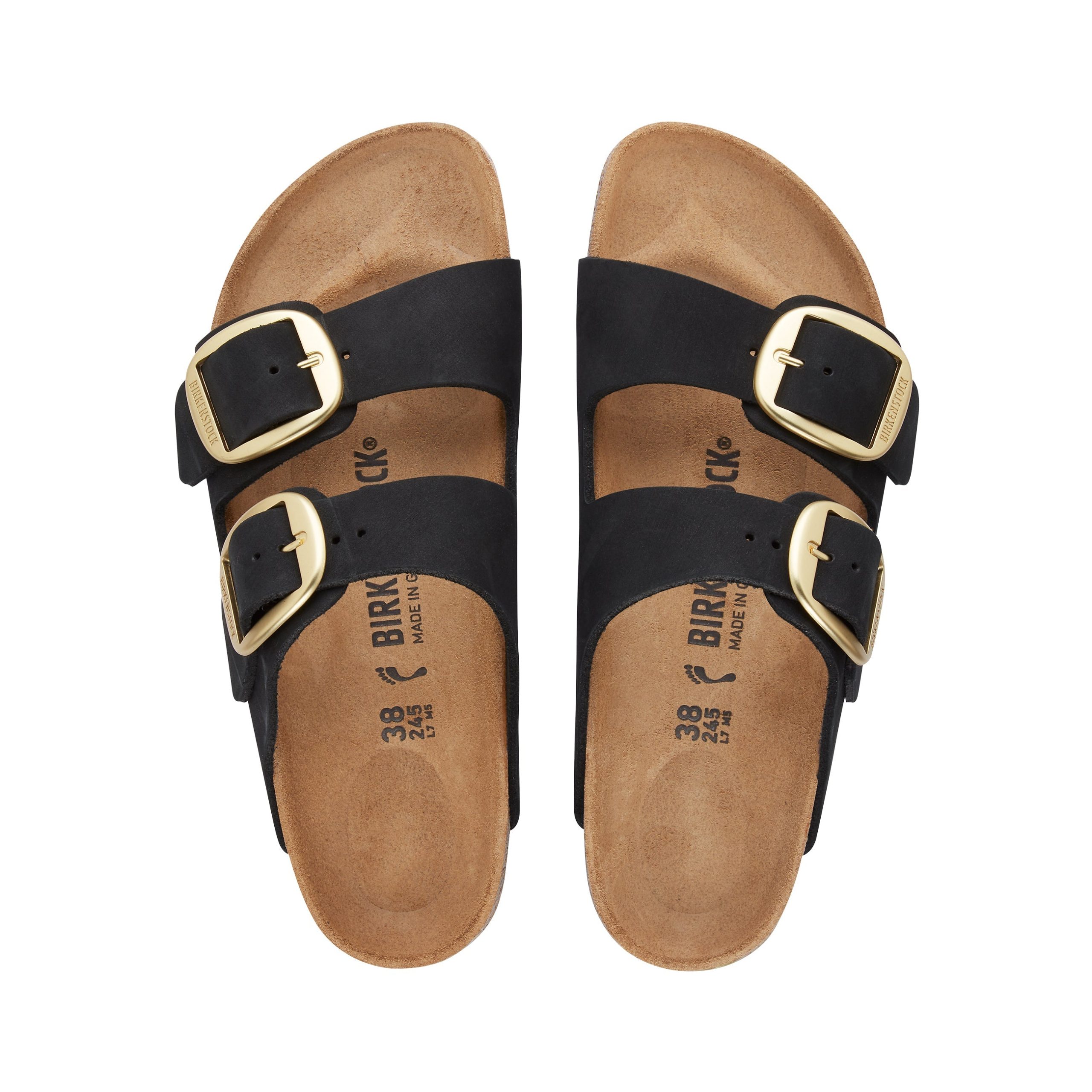 Arizona Big Buckle Black Nubuck Leather - Image 3