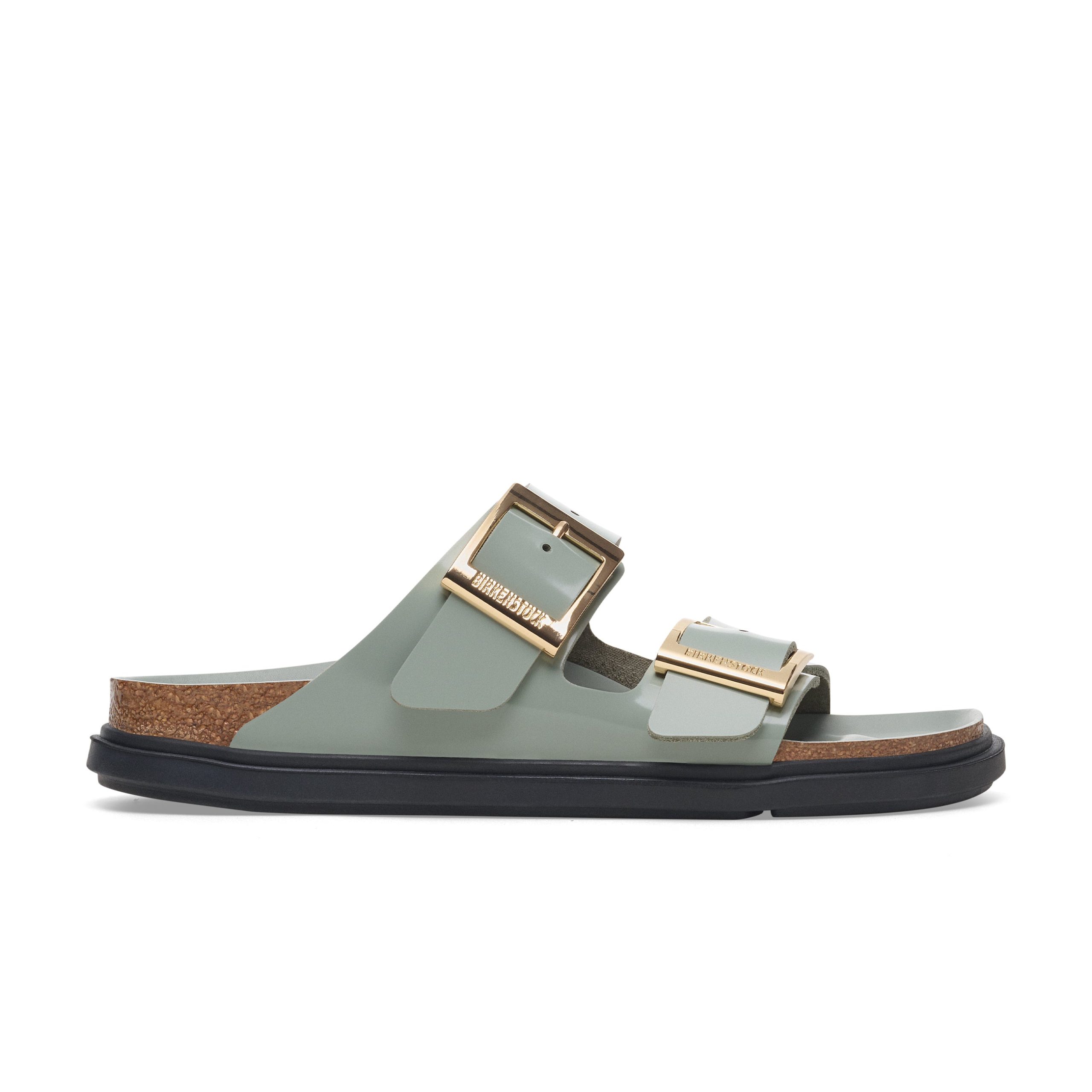 Arizona Droplet Buckle High Shine Pure Sage Natural Leather Patent - Image 2