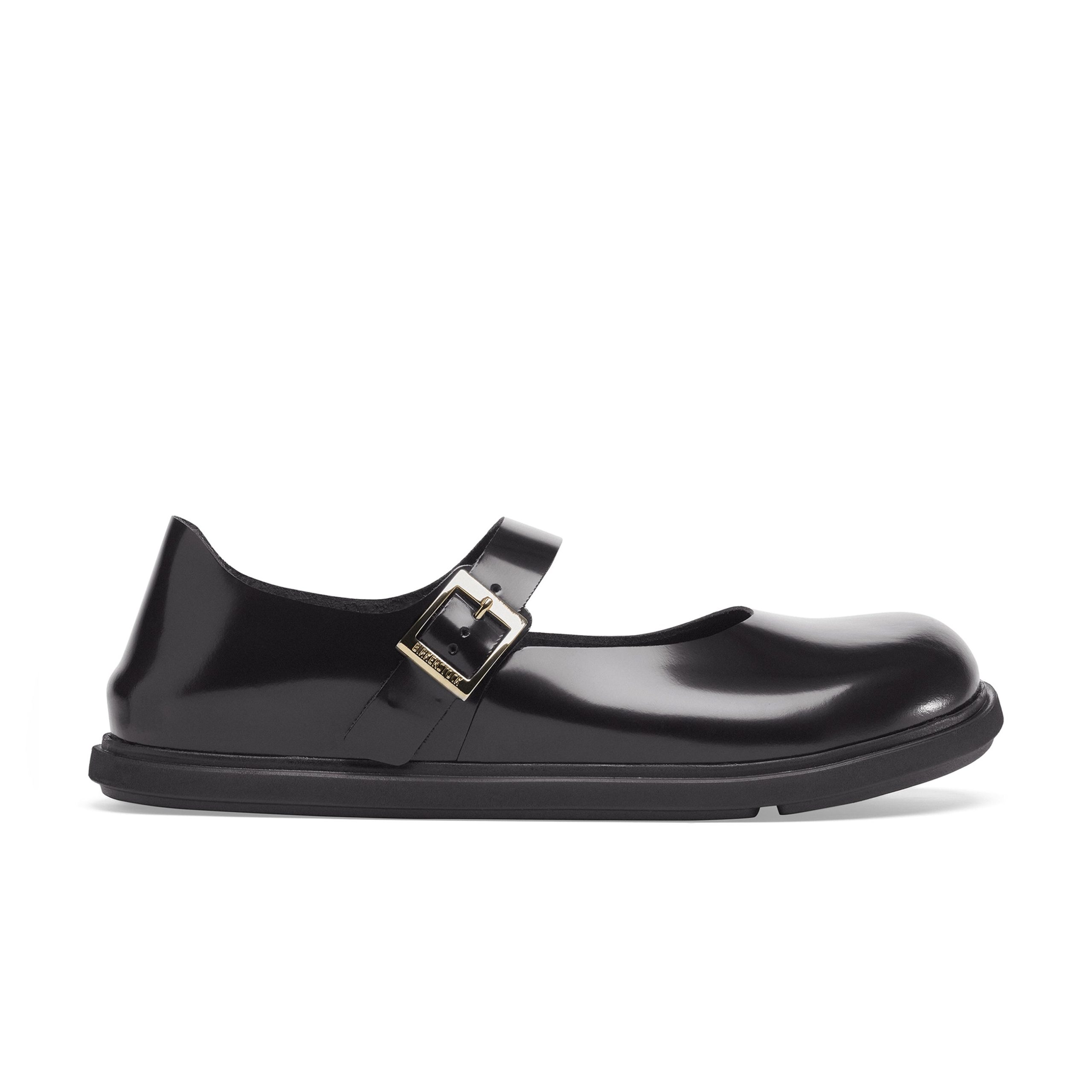 Mantova Droplet Buckle High Shine Black Natural Leather Patent - Image 2