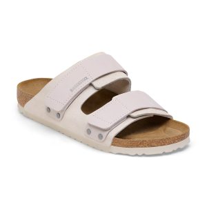 Uji Antique White Suede Leather